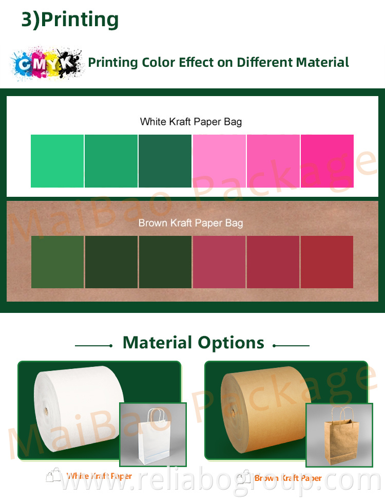 Wholesale high quality OEM custom paper bag full color printing kraft paper bag Eco-Friendly paper gift bag